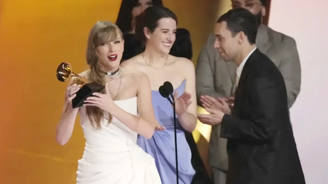 Taylor Swift Makes History at the Grammys with Fourth ‘Album of the Year’ Win