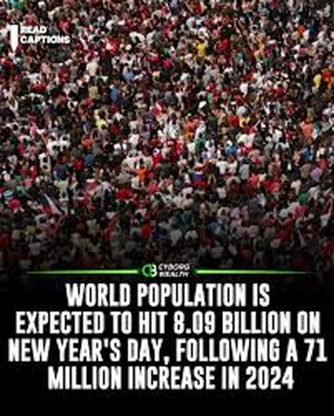 World Population to Reach 8.09 Billion by January 1, 2025